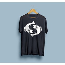 Oversize Balık Burcu Tasarım Unisex T-Shirt