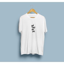 Oversize Iyi Şeyler Zaman Alır Yazılı Unisex T-Shirt