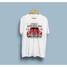 Oversize Vintage Classic Car Tasarım Unisex T-Shirt