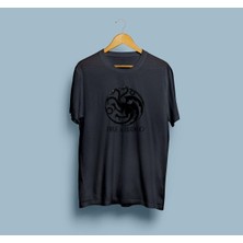 Oversize Ateş ve Kan Tasarım Unisex T-Shirt