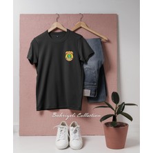 Oversize Brezilya Federal Polisi Tasarımlı Unisex T-Shirt