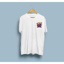 Oversize Scream Sticker Baskılı Unisex T-Shirt