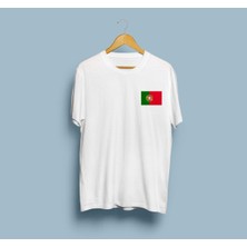 Oversize Hungary / Macaristan Bayrağı Cep Logolu Unisex T-Shirt