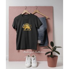Oversize Sun Symbol, Iran, Lion Tasarımlı Unisex T-Shirt