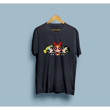 Oversize Powerpuff Girls 2 Baskılı Tasarım Unisex T-Shirt