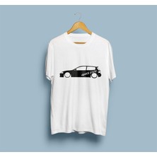 Oversize Honda Civic Araba Tasarım Unisex T-Shirt