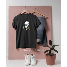 Oversize Caricature Freud With Cigar Tasarımlı Unisex T-Shirt