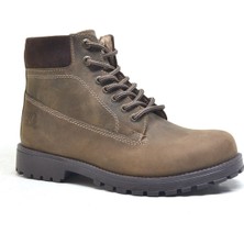 Rakerplus Neson Hakiki Deri Kum Rengi Kışlık Çocuk Bot Postal Ayakkabı