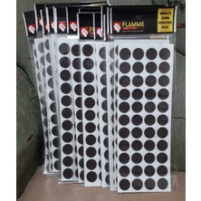 Masa Sandalye Tv Bilgisayar Keçesi Zemin Koruyucu Yuvarlak Yapışkanlı Keçe 2 Paket (21 Mm)