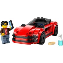 LEGO City Kırmızı Spor Araba 60448-5 Yaş ve Üzeri   (109 Parça)