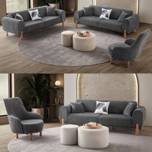 Edsy Home Armoni 3+3+1+1 Koltuk Takımı Antrasit