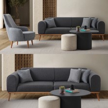 Rebul 3+1 Koltuk Takımı  Antrasit