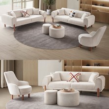 Edsy Home Armoni 3+3+1 Koltuk Takımı Krem