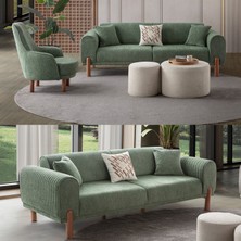 Edsy Home Armoni 3+1 Koltuk Takımı Yeşil