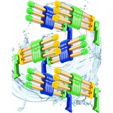 Serenity Haven 3'lü Su Pompası 50 cm Su Tabancası 3 Başlıklı Eğlenceli Yaz Günleri Cocuklar Tabanca