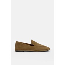 Moose Camel Süet Hakiki Deri Kadın Loafer
