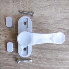 Deaks 3 Adet Pvc, Ahşap ve Alüminyum Kapı- Pencere Çekmeli Plastik Çocuk Hırsız Emniyet Kilidi
