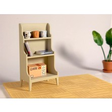 1/12 Ölçek Açık Raf Kitaplık Minyatür Diorama Eşya Aksesuar