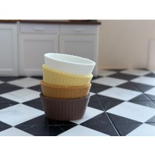 Maket - 4'lü 1/12 Mini Dokulu Sepet Istenilen Ölçekte Üretilir Iletişime Geçiniz