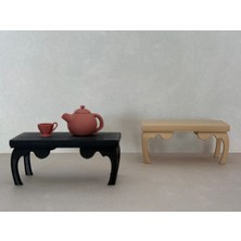 1/12 Ölçek Çay Masası Minyatür Diorama Eşya Aksesuar