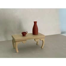 1/12 Ölçek Çay Masası Minyatür Diorama Eşya Aksesuar