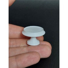 1/12 Ölçek 1 Adet Pasta Tepsisi Yüksek Minyatür Diorama Eşya Aksesuar