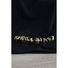 10’lu Trend Yüzük Paketi Kadın Gold - Lisinya