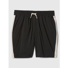 Gap Erkek Çocuk Siyah Hybrid Colorblock Şort