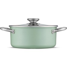 Jumbo Mint Green 7 Parça Granit Tencere Seti