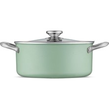 Jumbo Mint Green 7 Parça Granit Tencere Seti