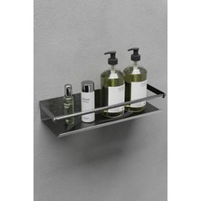 Paslanmaz Çelik Inox Yapışkanlı Banyo Rafı, Duş Rafı & Şampuanlık Raf-Gualdo