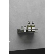 Paslanmaz Çelik Inox Yapışkanlı Banyo Rafı, Duş Rafı & Şampuanlık Raf-Gualdo