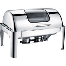 Chafing Dish Roll Top Camlı 9 L