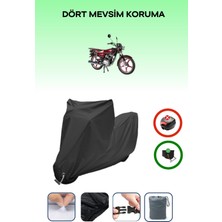 Breen Arora CG50 Için Kilit Uyumlu Siyah Motosiklet Branda, Güvenli, Su Geçirmez