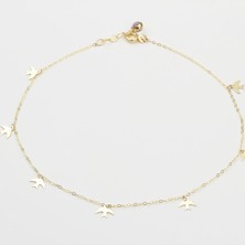 Glorria Altın Kırlangıç Halhal