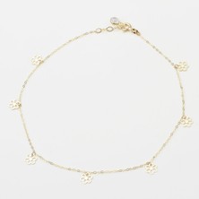 Glorria Altın Çiçek Halhal