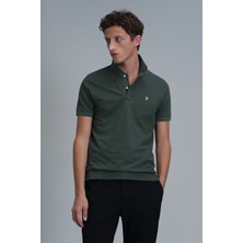 Lufian Laon Smart Erkek Polo Tişört Slim Fit Siyah