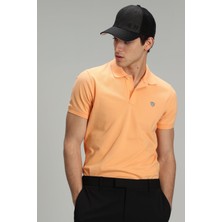 Lufian Laon Spor Polo Yaka Erkek Tişört Siyah