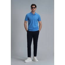 Lufian Laon Smart Erkek Polo Tişört Slim Fit Siyah