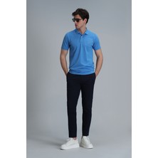 Lufian Laon Smart Erkek Polo Tişört Slim Fit Siyah