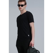 Lufian Junya Erkek Basic Tişört Siyah