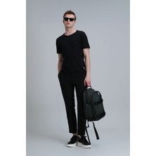 Lufian Junya Erkek Basic Tişört Siyah