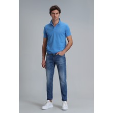 Lufian Laon Smart Erkek Polo Tişört Slim Fit Siyah