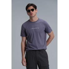 Lufian Tony Modern Grafik T- Shirt Siyah
