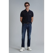 Lufian Laon Smart Erkek Polo Tişört Slim Fit Siyah
