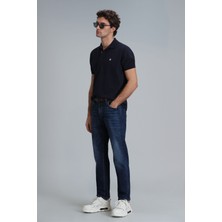 Lufian Laon Smart Erkek Polo Tişört Slim Fit Siyah