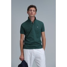 Lufian Laon Smart Erkek Polo Tişört Slim Fit Ördek Yeşili