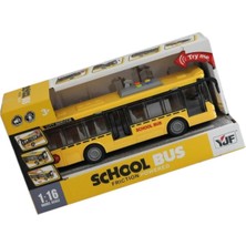 Serenity Haven Oyuncak Sesli Işıklı Açıla Bilir Kapı Okul Otobüsü 26 cm 08642