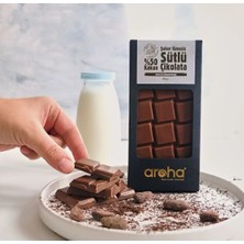Aroha Altılı Avantaj Paket %50 Kakao Şeker İlavesiz Sütlü Çikolata - Stevia ile Tatlandırılmıştır- 80 g x 6 Adet