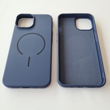 Pirok Store İphone 13-14 Magsafe İle Uyumlu Yumuşak Soft Mükemmel Manyetik Esnek Lansman Silikon Kılıf